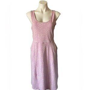Pact Wild English Lavender Jolene Tie-Back Fit & Flare Dress Large
